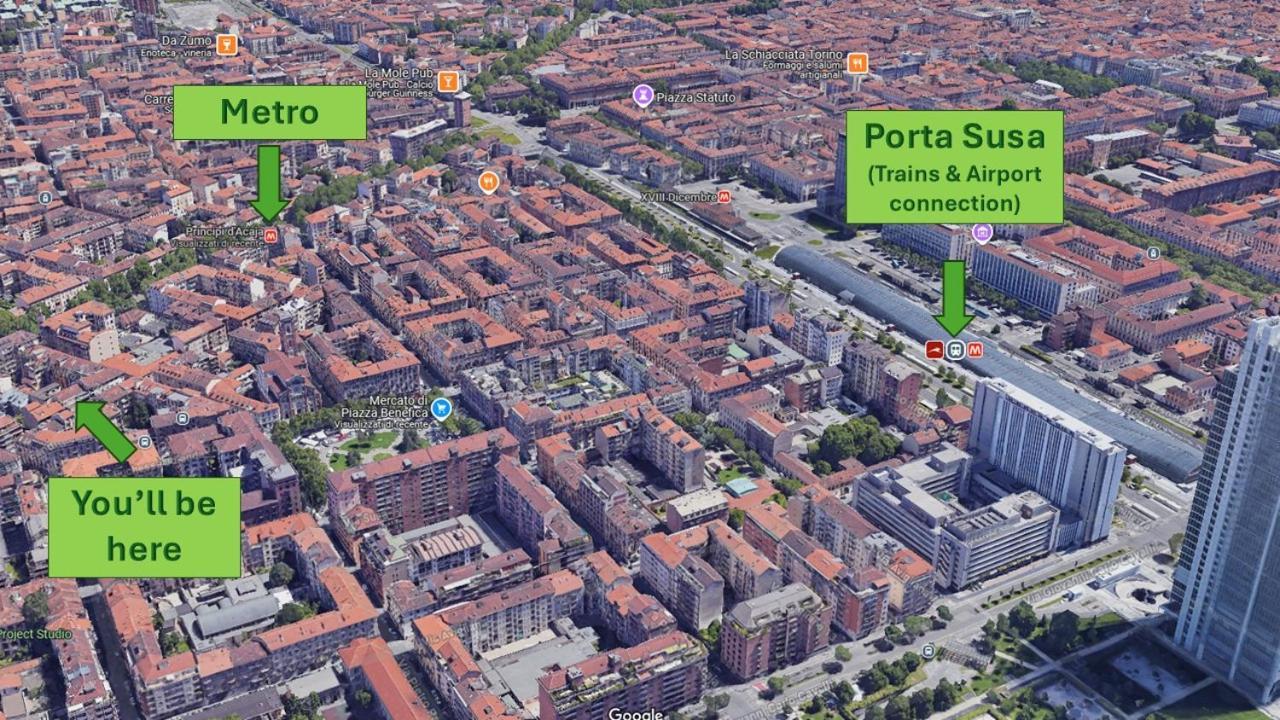 Bell'Appartamento In Cit Turin, Interamente Ristrutturato Eksteriør billede
